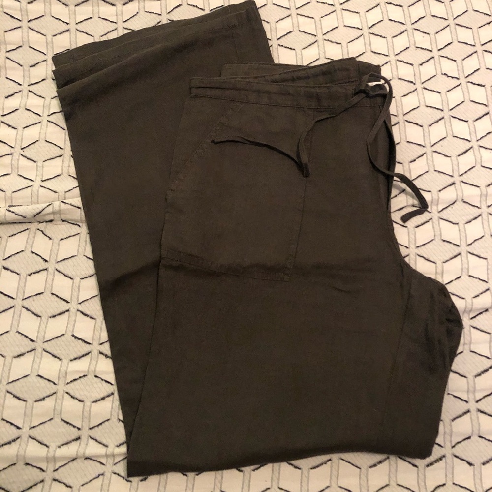 Wide leg linen pants, never worn.
